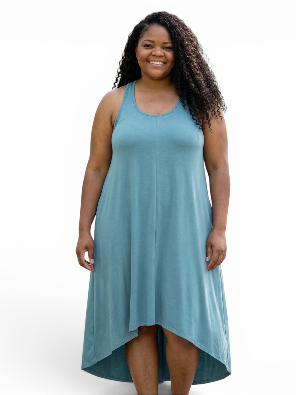 Halara RacerPocket High Low Flowy Midi Quick Dry Casual Dress 2X